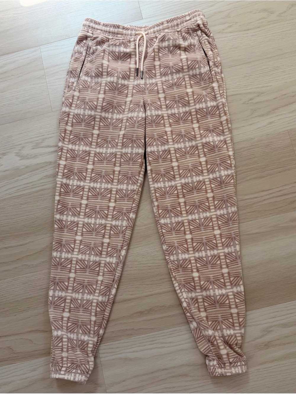 Patagonia Women’s Micro D Joggers beige Fleece Size S